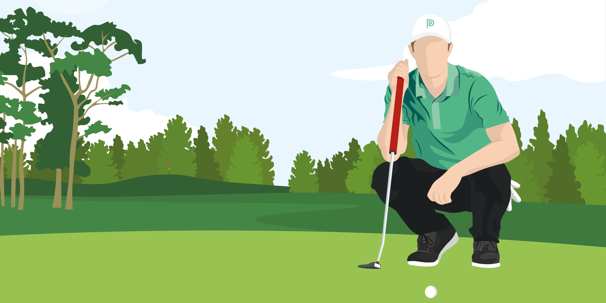 Golfer Illustration image