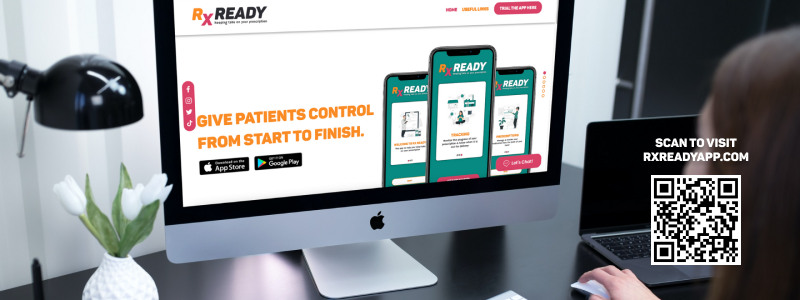 RX Ready Website Screen and QR Code