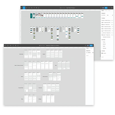 Wireframes & Designs