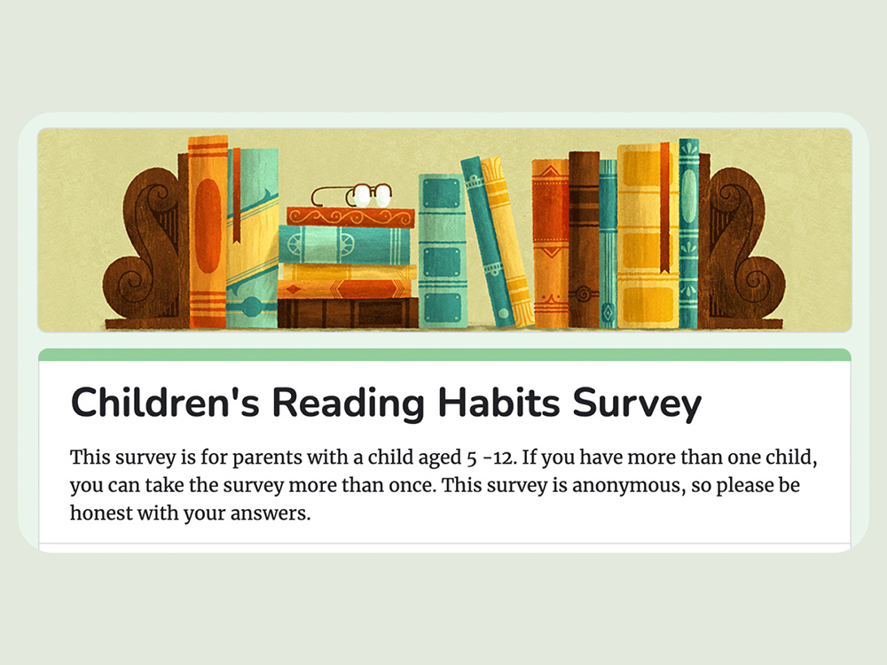Children's reading habits survey