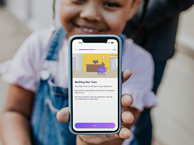 child using app